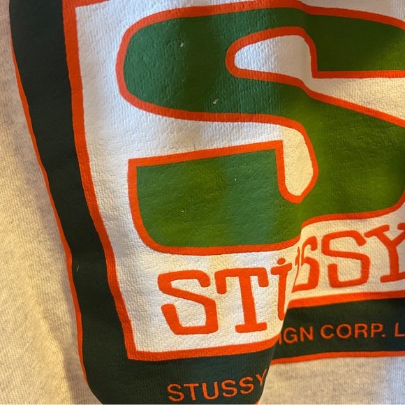 Stussy hoodie grey Gness Boxy Crop Hood Ash Heather size small - Picture 7 of 8